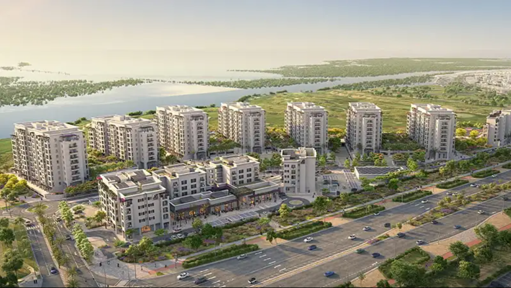 Yas golf collection in yas island arial view