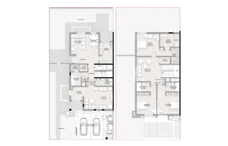 Al Deem Townhomes Overivew Guide- Yas Island by Aldar 1 3 bedroom townhouse floor plan
