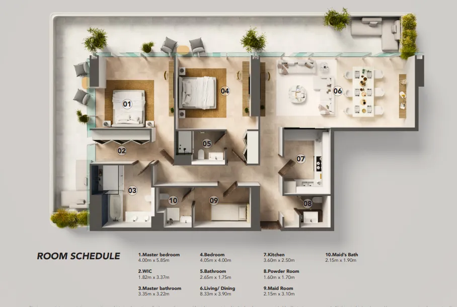 JUMAN 3 in Luluat Al Raha, Marina District 6 Juman 3 Floor Plan (6)