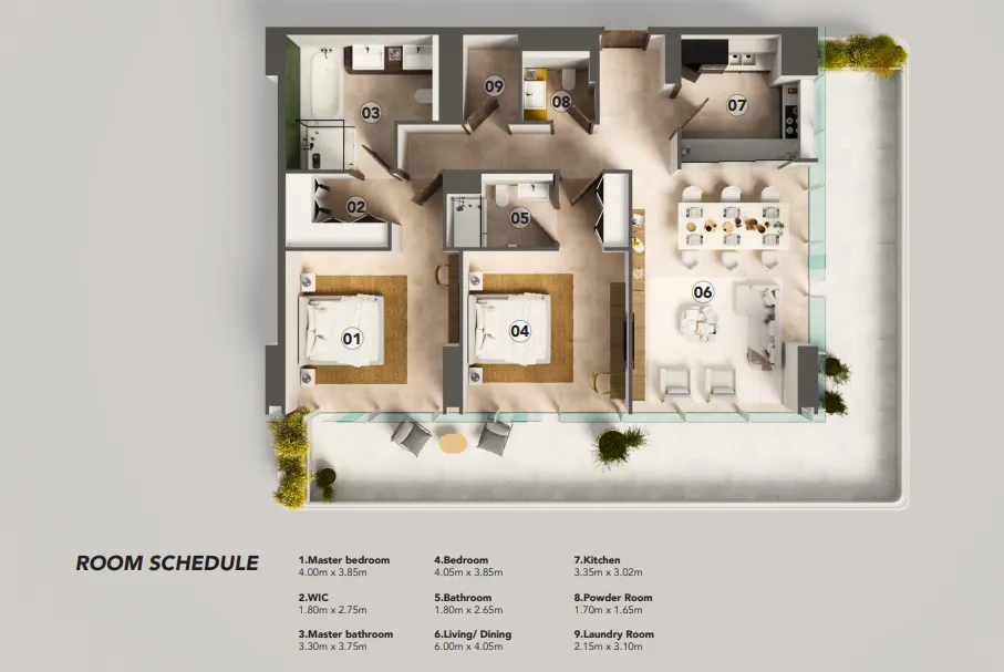 JUMAN 3 in Luluat Al Raha, Marina District 8 Juman 3 Floor Plan (8)